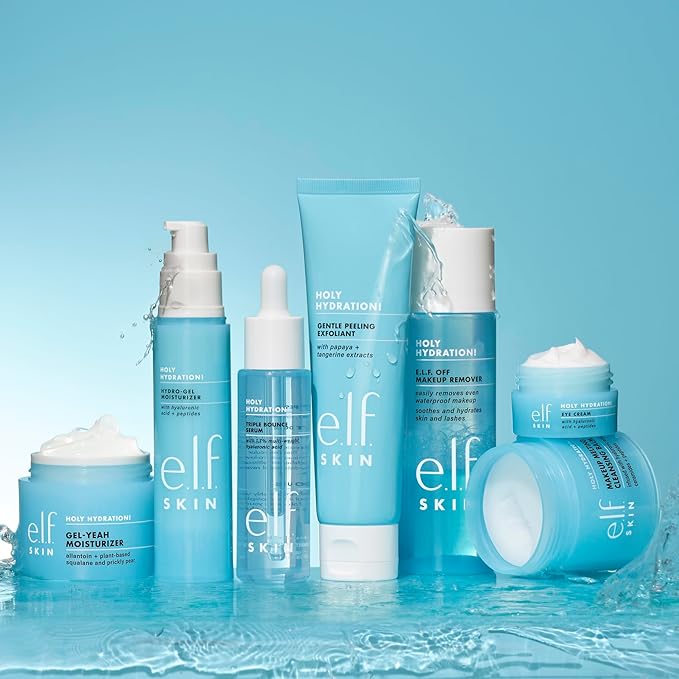 e.l.f. SKIN Holy Hydration! Hydro-Gel Moisturizer,Hydrates & Moisturizes Skin for a Plumped Up Complexion,Lightweight & Quick-Absorbing,1.76 Oz,(Pack of 2)