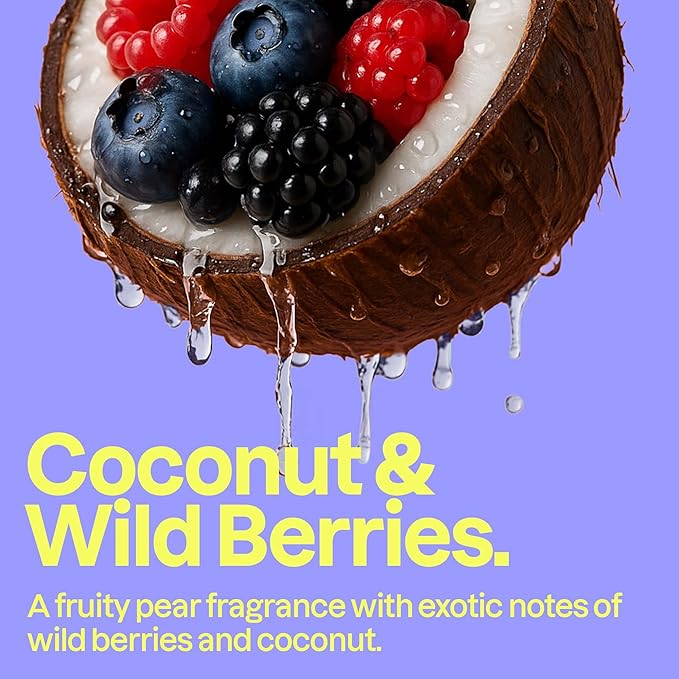 ATTITUDE Body Lotion, EWG Verified, Vegan & Cruelty-Free, Hydrating Moisturizer for Dry Skin, Non-Greasy, Skin Care, Coconut & Wild Berries, 8 Fl Oz