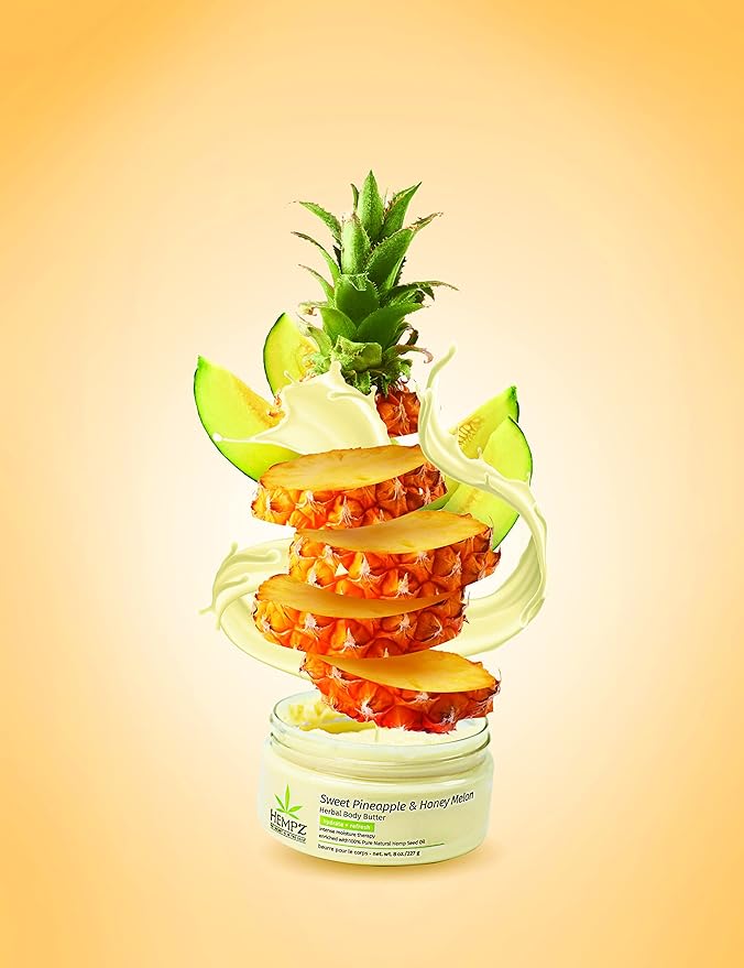 Hempz Sweet Pineapple & Honey Melon Herbal Body Butter 8 oz.