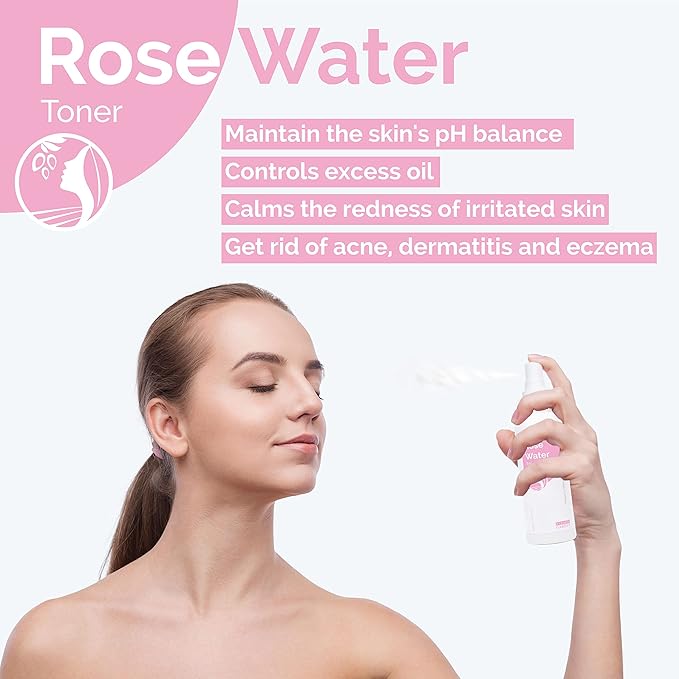 Fatima's Garden Rose Water Toner - Organic Hydrating Toner, 100ml
