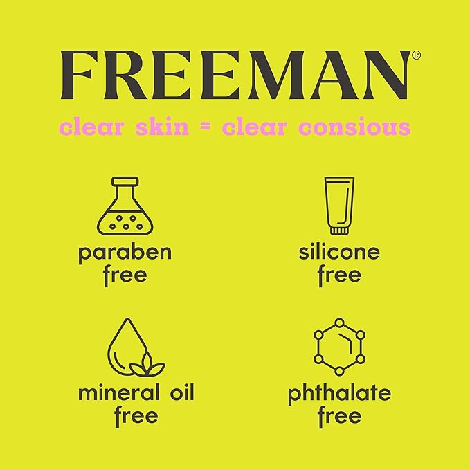 FREEMAN Dead Sea Minerals Anti-Stress Clay Facial Mask, Hydrating & Clarifying, Clears Pores, Face Mask With Lavender & Bergamot For Radiant Skin, Skin Types, 6 fl. oz./175 mL Tube (Pack of 2)