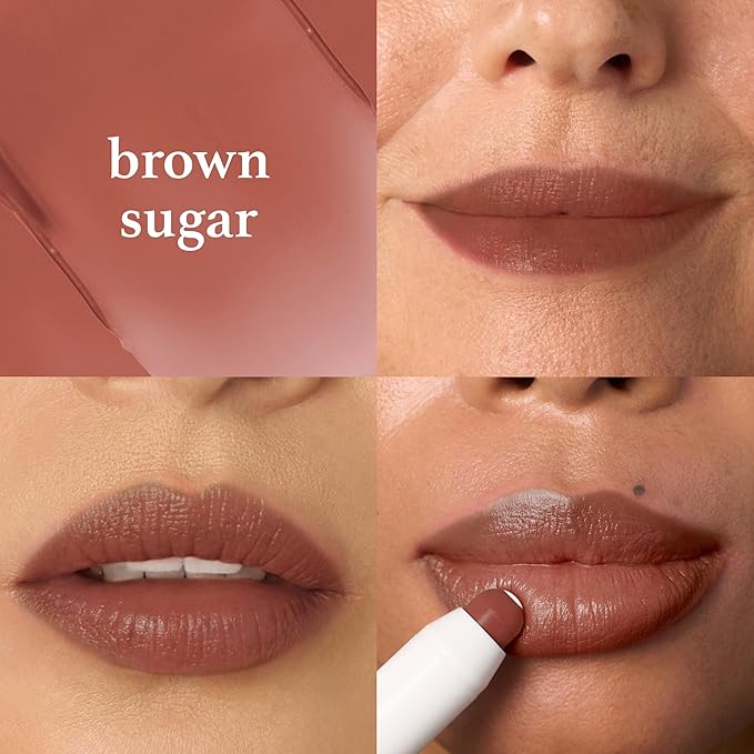 Julep It’s Balm Moisturizing Lip Color Trio – Brandy Wine, Brown Sugar, Almond Nude – Hydrating Lip Crayon Set – Vegan & Cruelty-Free