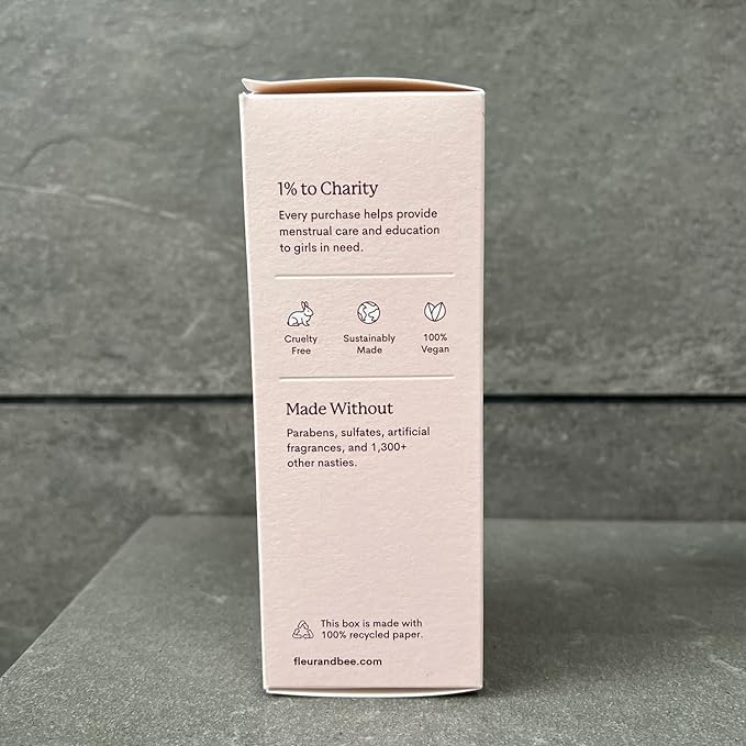FLEUR & BEE Face Wash | 100% Vegan & Cruelty Free | Non Drying, Gentle, Daily Use | Dermatologist Tested Facial Cleanser with Natural and Organic Ingredients | So Clean (3.7 Fl Oz)