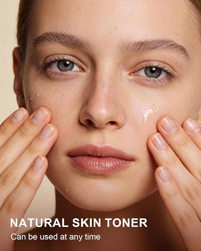 Yoken Organic Rose Water Toner for Face, 16 Fl Oz, 100% Pure & Natural Rosa Damascena Rose Hydrosol, USDA Certified Organic, Hydrating Rosewater for Skin & Hair, Alcohol Free, Vegan, No Dyes