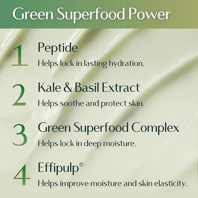 Hersteller Wonder Veggie Hydrating Gel Cream 50ml, 1.7 Fl Oz Superfood Kale Leaf Extract Deep Hydrating Moisturizing Vegan Facial Skin Korean Skincare