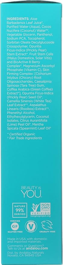 Andalou Naturals Coconut Water Firming Toner, 6 Ounce