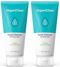 Facial Cleanser w/Organic Tea Tree & Salicylic Acid – Gentle Daily Foaming Gel Face Wash for Deep Cleansing & Makeup Removal – Unclogs Pores, Eliminates Dirt & Oil, (2 oz) 2 Pack