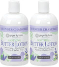 Ginger Lily Farms Botanicals Soothing Butter Lotion for Dry Skin, 100% Vegan & Cruelty-Free, Lavender Chamomile Scent, 12 Fl Oz (Pack of 2)