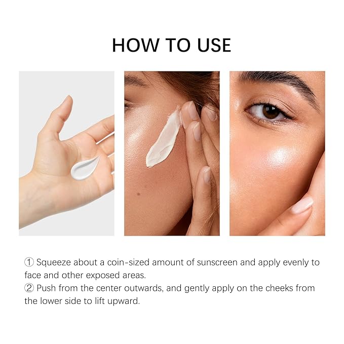 SPF 50 Daily Face Moisturizer Sunscreen with Hyaluronic Acid & Centella Asiatica for Soothing Skin, Broad Spectrum Sunscreen for Dry Sensitive Skin, Non-Greasy Hydrating Lotion (1)