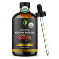 SVA Rosehip Seed Oil Organic - 4 Fl Oz – 100% Natural Cold Pressed Organic Rosehip Oil - for Face, Skin Care, Hair Care, Scalp Massage & Body Massage – Carrier Oil with Dropper