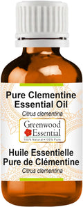 Greenwood Essential Pure Clementine Essential Oil (Citrus Clementina Steam Distilled 30ml (1.01 oz)