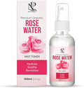 Organic Rose Water for Face (100ml) Refreshing Rose Water Spray for Hair Cleansing and Face Soothing| Pure Hydrating Face Toner Mist for All Skin Types (Pack of 1)