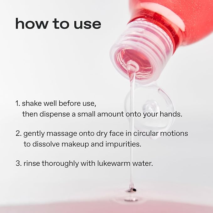 glow mini guava facial cleanser | oil‑gel hybrid all‑in‑one cleanser | hypoallergenic | deep cleanse with guava extract & botanical oils | lightweight micellar texture for smooth skin | 1 fl oz