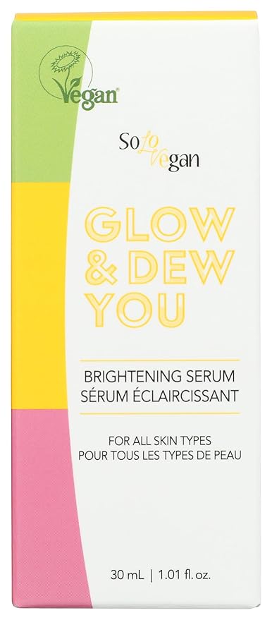 Solovegan Glow & Dew You Brightening Serum, Vegan Friendly, 30 Ml, 1.01 Fluid Ounce (Pack of 1)