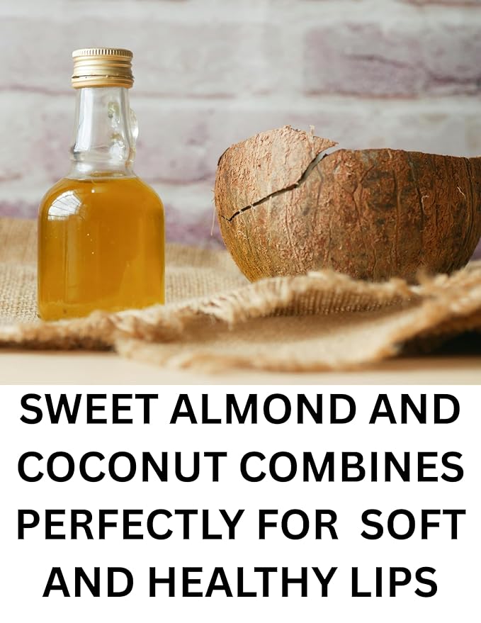 Sweet Almond & Coconut Oil Moisturizing Lip Balm, Natural with Shea Butter, Aloe, Vitamin E, 4-Pack, 0.15 oz