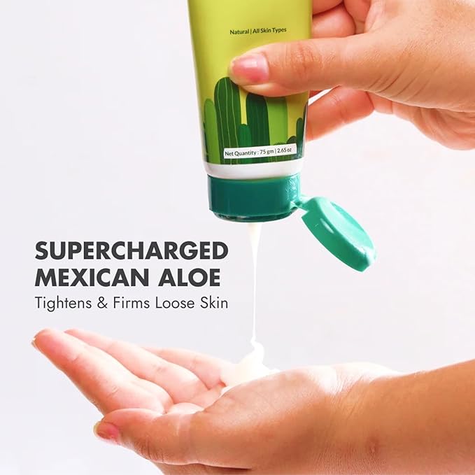 Evermore Natural Cactus Gel - Skin Soothing, Firming, Nourishing | All Skin Types | Unisex | Anti-Aging | Vegan - 100ml
