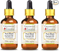 Greenwood Essential Pure Black Currant Oil (Ribes nigrum) with Glass Dropper Cold Pressed (Pack of Three) 100ml X 3 (10 oz)