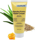 Clearbody Organics Manuka Honey Cream for Eczema & Dry Skin - Manuka Honey Ointment - Colloidal Oatmeal, Aloe & Natural Ingredients - Fast Relief Lotion for Reactive Skin - No Greasy Residue - 1 oz