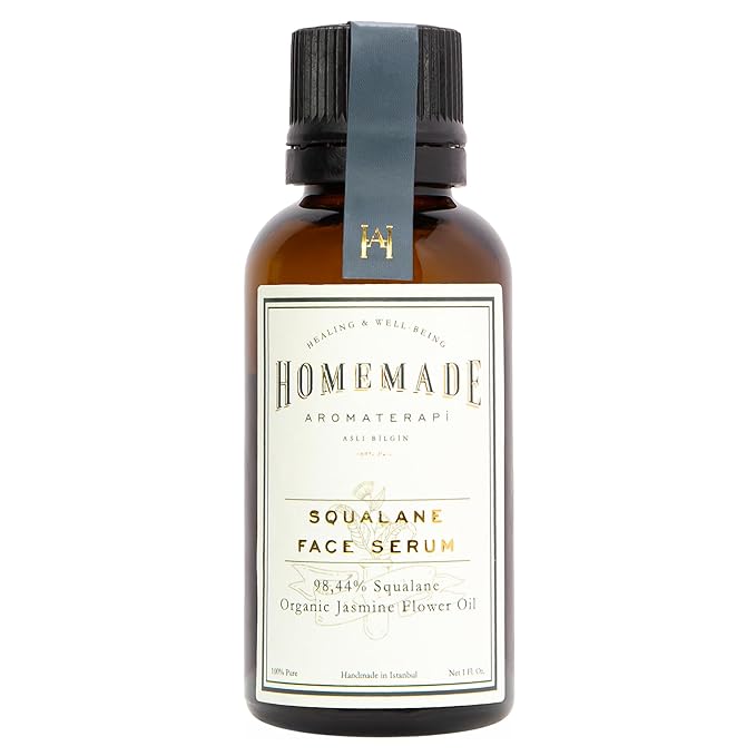 HMA | Squalane Face Serum – Jasmine Flower & 99% Olive-Derived Squalane | Lightweight Hydration & Natural Glow | Non-Greasy & Fast Absorbing | 1 FL Oz