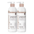 Renpure Coconut Milk & Vitamin E Hydrating Body Lotion – 24HR Moisturization – Lightweight Daily Hydration – For All Skin Types – Coconut Oil & Vitamin E – 16 Fl Oz Each, 2 Pack