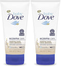 Baby Dove Soothing-Cream To Soothe Delicate Baby Skin Eczema Care No Artificial Perfume or Color, Paraben Free, Phthalate Free 5.1 oz (Pack of 2)
