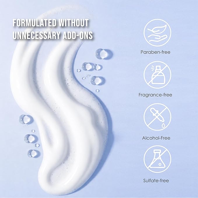 quitch Skin Science Foaming Face Wash Dermatologist-Developed Gentle Facial Cleanser for Sensitive Skin, pH-Balanced, Fragrance-Free, Korean Face Wash Skincare, Sulfate-Free