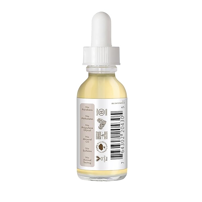 SheaMoisture Overnight Face Oil for All Skin Types 100% Virgin Coconut Oil for Daily Hydration 1 oz