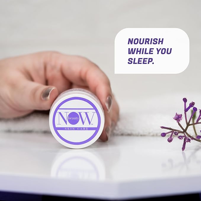 NOW BEAUTY Sweet Dreams Sleeping Lip Mask - Overnight Lip Mask - Organic Lip Balm & Moisturizer - Hydration - Rich in Antioxidants - Paraben & Sulfate Free - Travel Size - For Men & Women - 0.7 oz