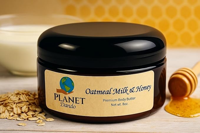 Oatmeal Milk & Honey Whipped Body Butter Nourishing, Rich, Shea Butter 8oz