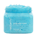 Nectar Life Exfoliating Sugar Scrub, Moisturizing Body Scrub with Coconut Oil & Shea Butter, Pre Shave Exfoliator (16 Ounce, Ocean Breeze)