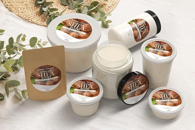 Raw African Shea Butter 12 oz Ivory/White Grade A 100% Pure Natural Unrefined Fresh Moisturizing, Ideal for Dry and Cracked Skin. It can be used in the Body, Hair, and Face.