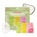 ESW Beauty Mocktail Face Mask Set - 3-Pack Vegan Face Masks for Hydrating, Revitalizing & Calming Skin - Includes Coco Lime Mojito, Strawberry Coco Rosé & Piña Colada Biocellulose Masks