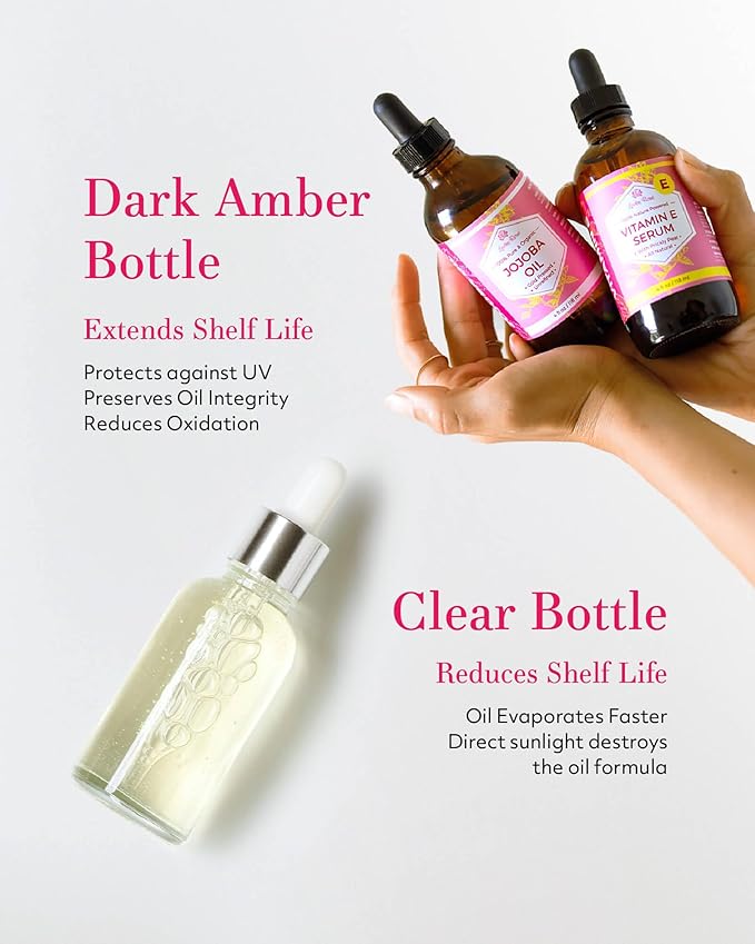 Leven Rose Jojoba Oil Organic, Pure Cold Pressed Carrier Oil, Natural Unrefined Moisturizer for Skin Hair and Nails 4 oz