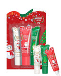 Christmas Moisturizing Lip Balm Gift Set,3 Pcs Hydrating Lip Oil Gloss for Dry Cracked Lips,Non-sticky Long Lasting Clear Jelly Yummy Tint Lipstain Fruit Flavoured Glow Lipcare Oil Women Makeup Gift