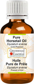 Greenwood Essential Horsetail Oil (Equisetum arvense) | Cold Pressed | Natural | Undiluted | for Diluting Essential Oils | for Hair, Skin & Massage | Men & Women | 100ml (3.38 oz)