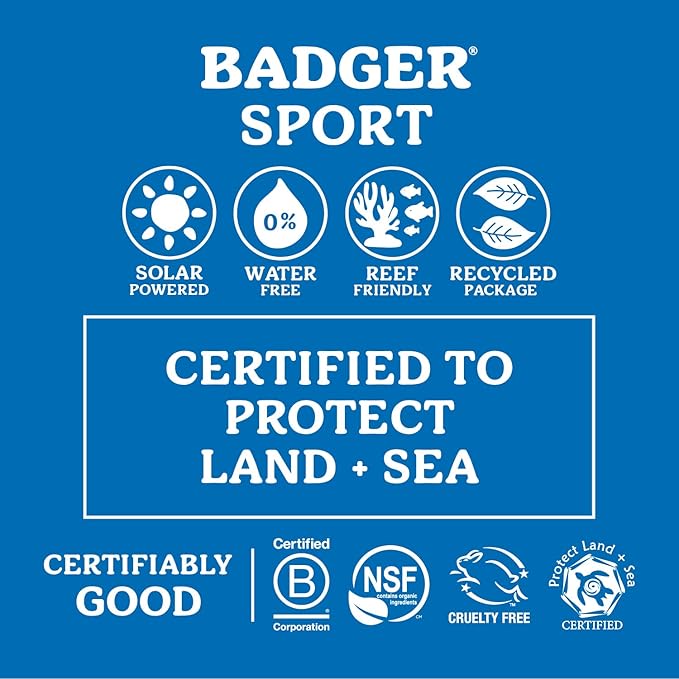 Badger SPF 40 Reef Safe Sport Sunscreen and SPF 50 Reef Safe Sunscreen