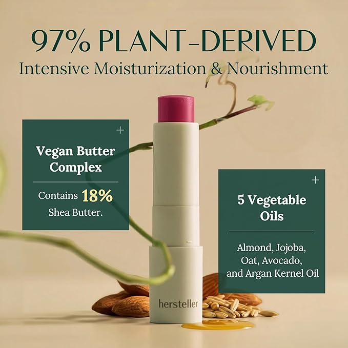 hersteller Nearby Recharging Lip Balm Vegan Butter Complex Intensive Moisturizing Treatment for Dry Lips and Cheek Natural Healthy (Fuchsia)