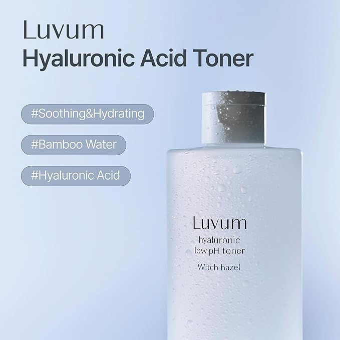 Luvum Witch Hazel Hyaluronic Low pH Toner, Witch Hazel, Hyaluronic Acid, pH 5.5, 10.15 fl. oz
