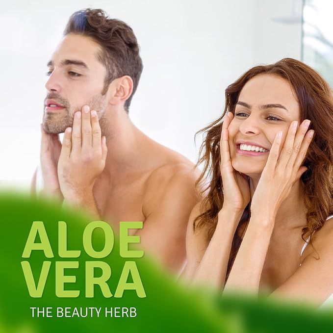 Aloe Life – Skin Gel & Herbs Ultimate Skin Treatment, 99% Certified Organic Whole Leaf Aloe Vera, Vitamins C, A, & E, Head-to-Toe Skin Care Support for the Whole Family, Fragrance-Free (4 oz)