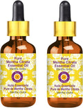 Deve Herbes Pure Mentha Citrata Essential Oil (Mentha citrata) with Glass Dropper Steam Distilled (Pack of Two) 100ml X 2 (6.76 oz)