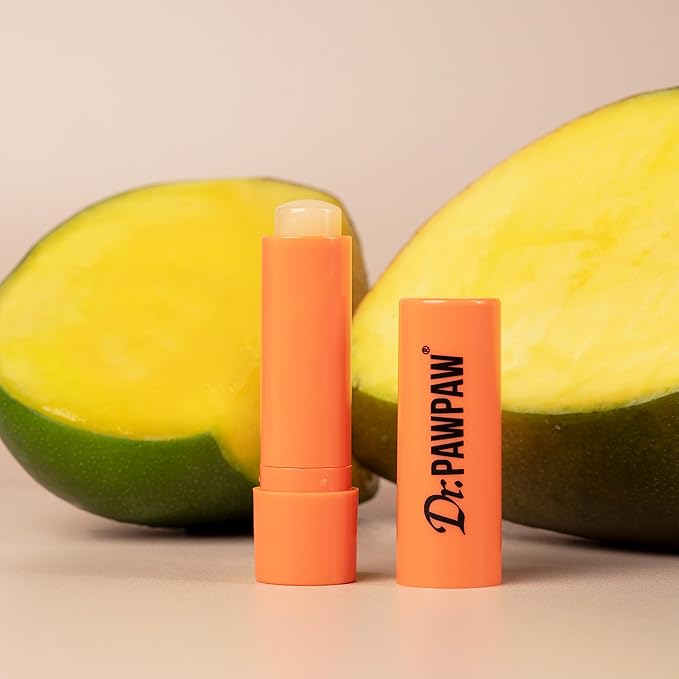 Dr. PawPaw Lip Balm - Hydrating Lip Balm Moisturizer with Aloe Vera for Deep Nourishment - Castor Oil Enriched - Mango - 0.13 oz (Pack of 2)