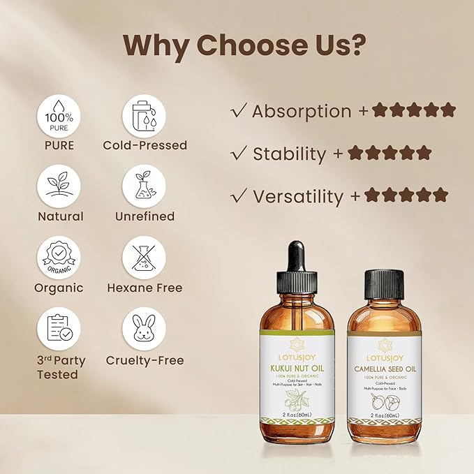 Rosehip Oil, 100% Pure & Natural Carrier Oil, Cold-Pressed & Unrefined, Multi-Purpose for Skin Hair Nails, 2 fl.oz (60mL)