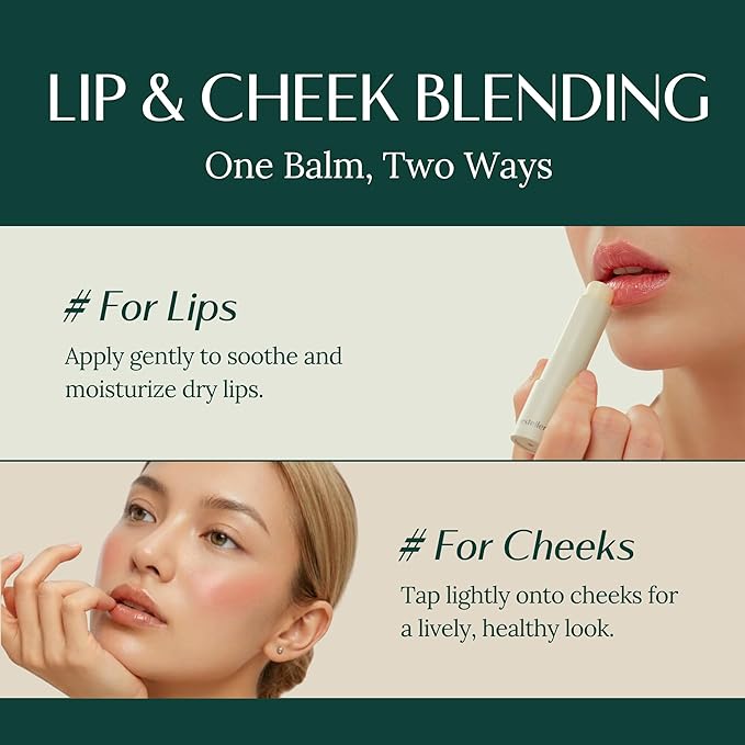 hersteller Nearby Recharging Lip Balm Vegan Butter Complex Intensive Moisturizing Treatment for Dry Lips and Cheek Natural Healthy (Plain)