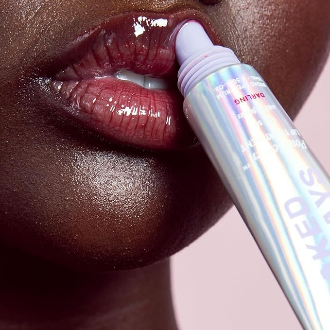 Naked Sundays Poutscreen SPF 50 Lip Treatment – Hydrating Lip Balm with Broad Spectrum, Glossy Non-Sticky Finish, Nourishing Lip Care with Peptides for Protected Lips - 15ml (Darling)