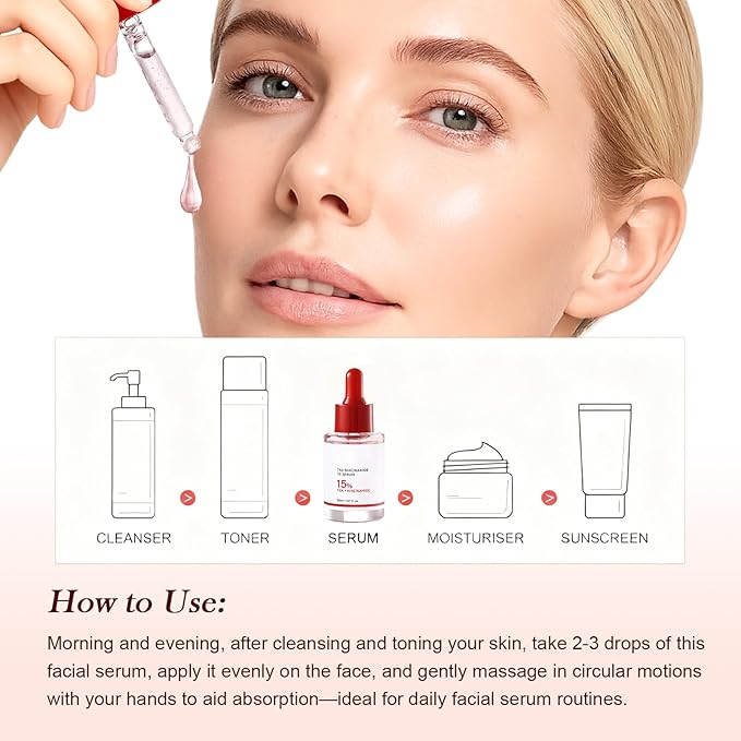 TXA 5% + Niacinamide 10% Facial Serum for Dark Spot, Uneven Skin Tone & Daily Hydration Care, Glow Serum for Face, Tranexamic Acid 5% | Korean Skincare, 1.01 fl.oz