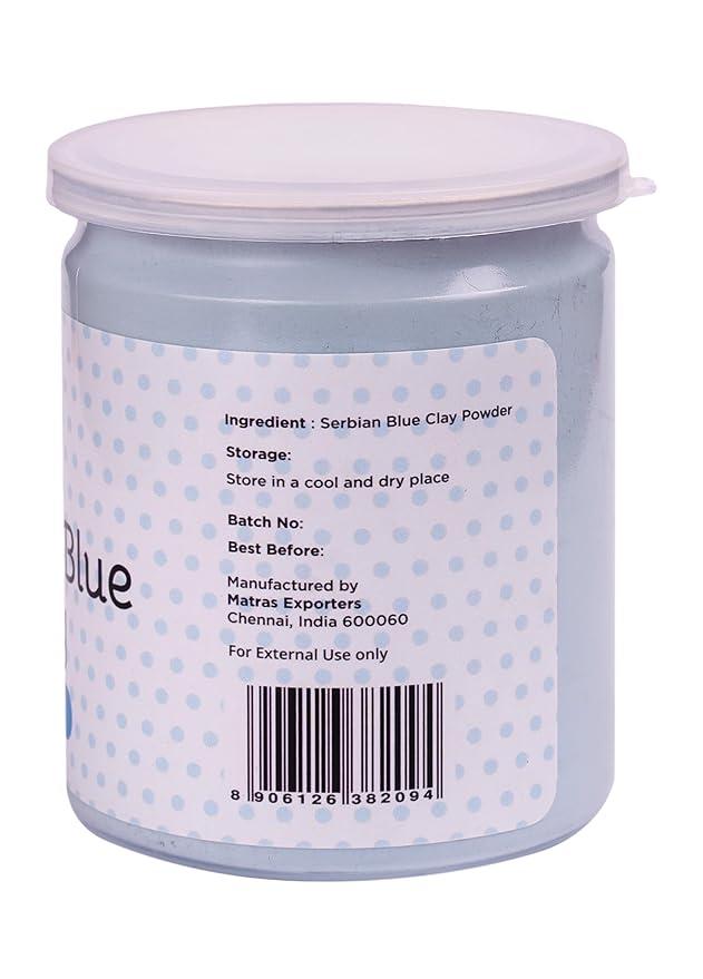 Serbian Blue Clay Powder 8 oz (227g) - 100% Natural Cambrian Clay For Skin & Soap Making - By Yogi's Gift®