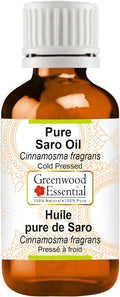 Greenwood Essential Pure Saro Essential Oil (Cinnamosma fragrans) Steam Distilled 10ml (0.33 oz)