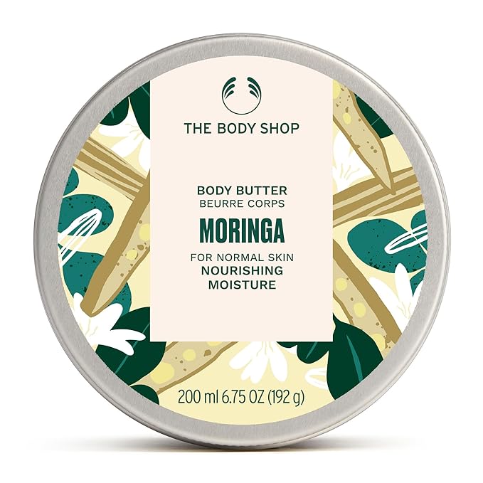 The Body Shop Moringa Body Butter – Nourishing & Moisturizing Skincare for Dry Skin – Vegan – 6.75 oz