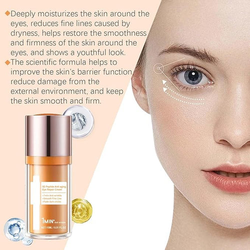 5D Peptide Anti-Wrinkle Eye Cream, Anti-Wrinkle Firming Eye Cream, 5D Peptide Anti Aging Eye Cream, Peptide Lifting Eye Gel, For Dark Circles and Puffiness (3pcs)