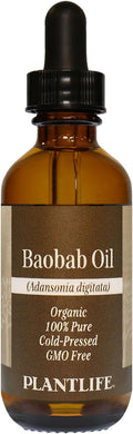 Plantlife Baobab Carrier Oil - Cold Pressed, Non-GMO, and Gluten Free Carrier Oils - for Skin, Hair, and Personal Care - 2 oz